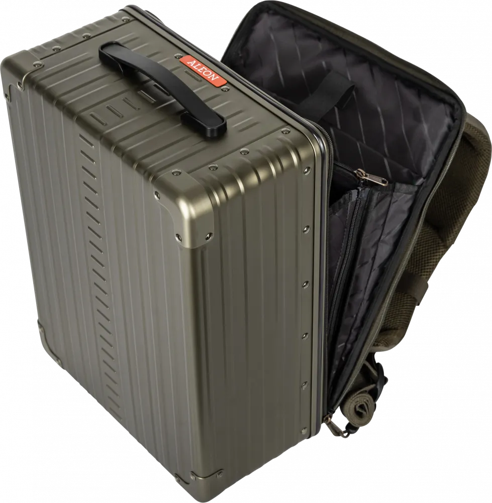 17" Hybrid Backpack - Bronze - Hochwertiges Vollaluminium-Design für Stil und Funktionalität